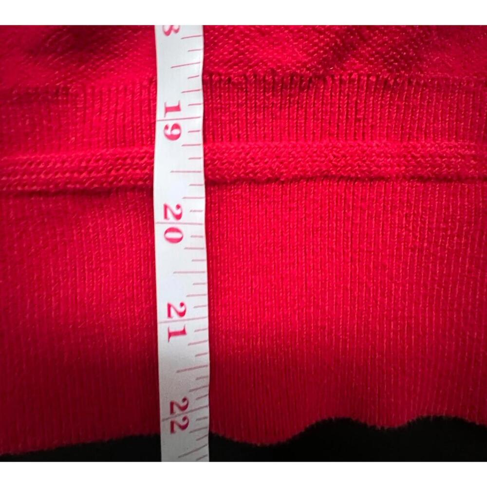 Athleta Cotton Crew Neck Red Pullover Sweater - Small - Picture 6 of 6